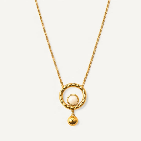 White Emerald Gaze Necklace