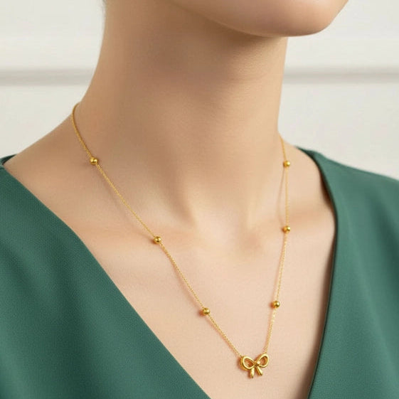 Bow Necklace
