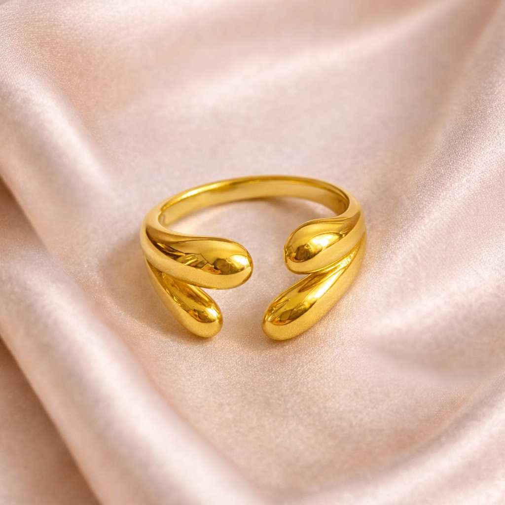 Liquid Gold Wrap Ring