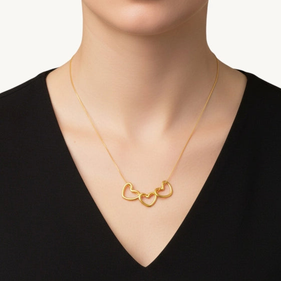 Trinity Heart Necklace