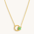 Green Floral Necklace