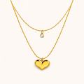 Heart Themed Layered Necklace
