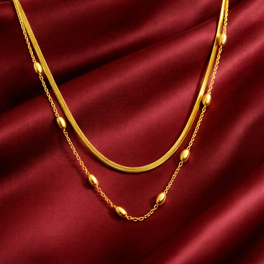 Layered Snake Chain Necklace