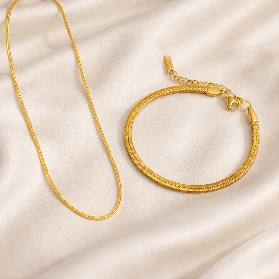 Snake Chain With Bracelet