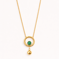 Green Emerald Gaze Necklace