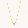 Minimalist Gold Bead Necklace