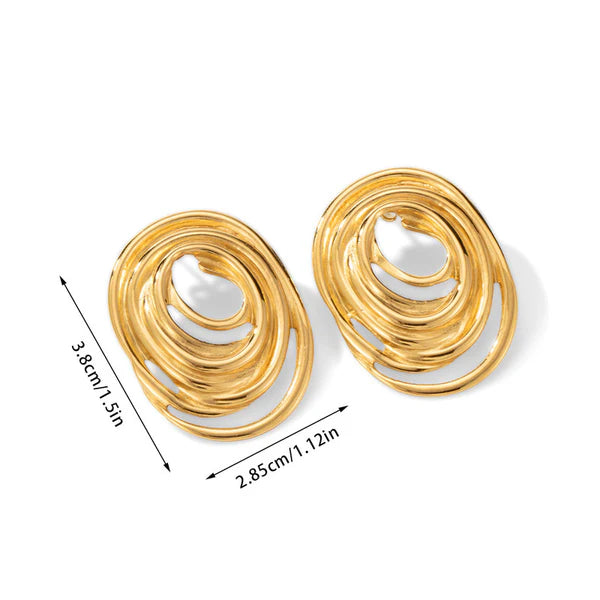 Spiral Stud Earrings