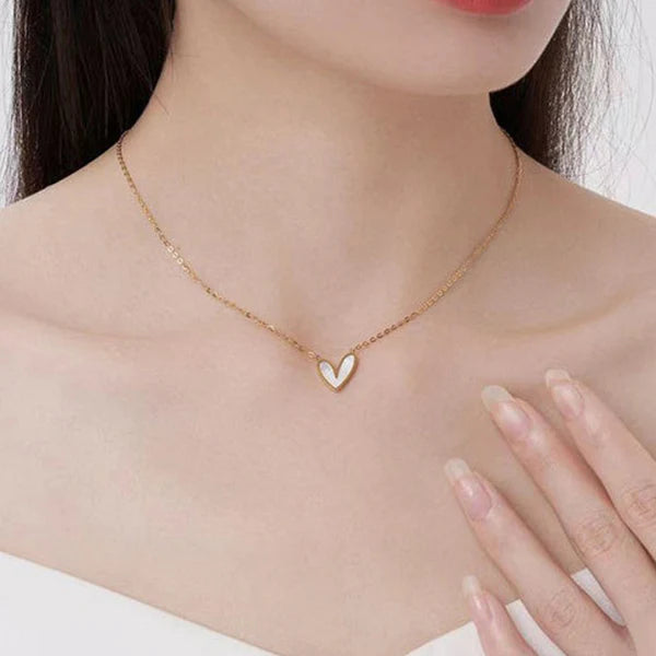 Heart Themed MOP Necklace