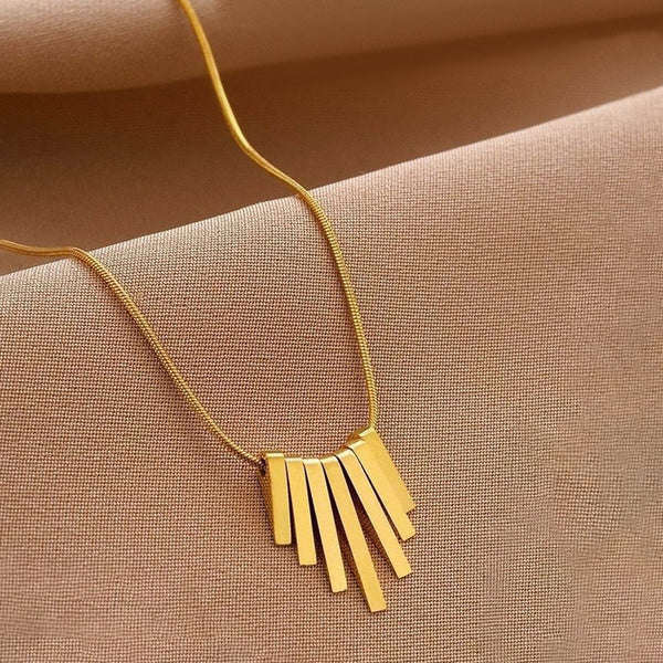 Dangling Stripes Necklace