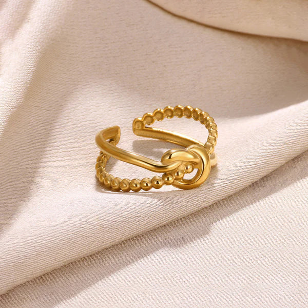Adjustable Knot Ring