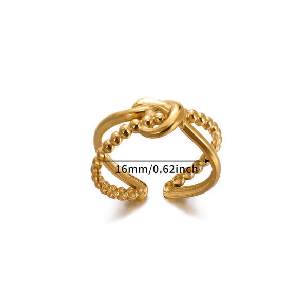 Adjustable Knot Ring
