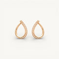 Cross Shaped Hoop Earrings