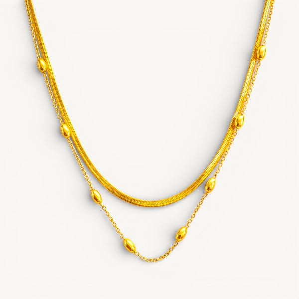 Layered Snake Chain Necklace