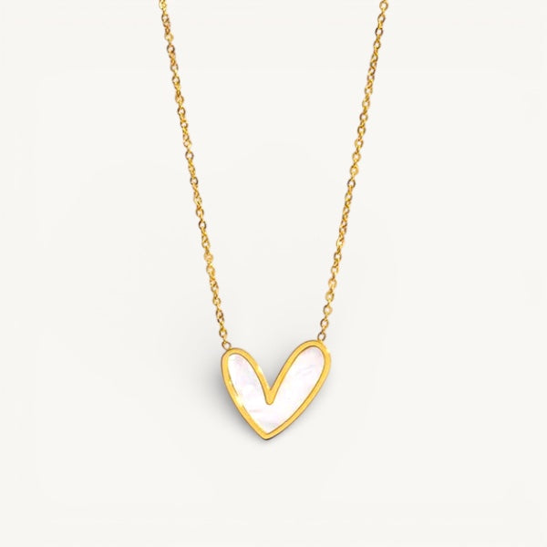 Heart Themed MOP Necklace