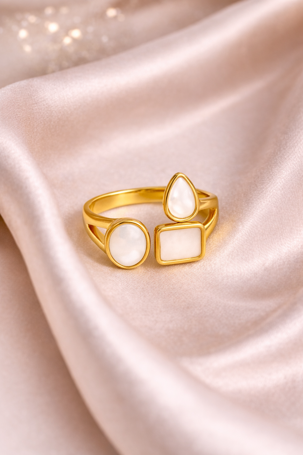 The Trinity Mosaic Open Ring