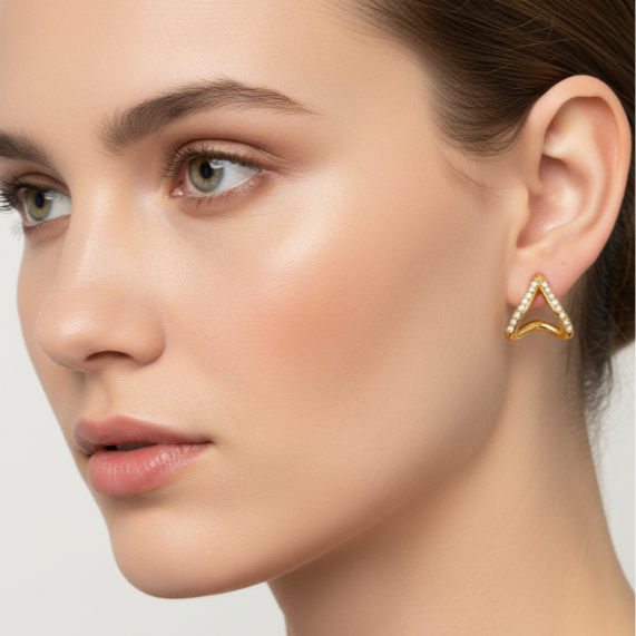 Lumina Triangle Earrings